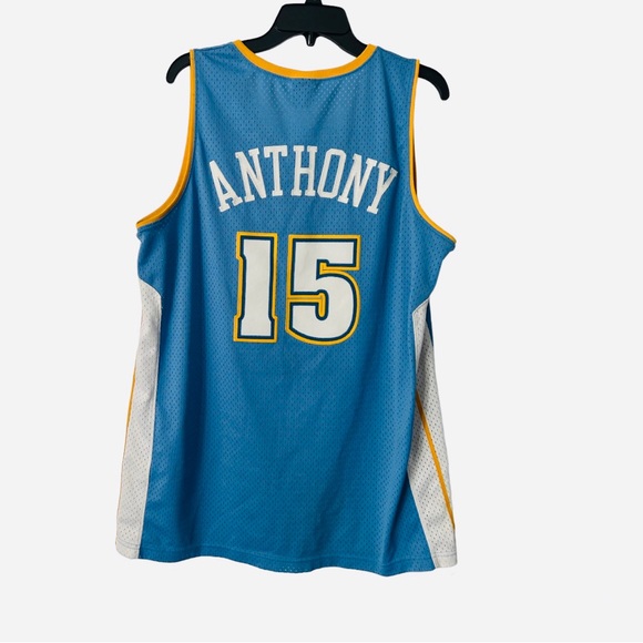 Vintage Reebok Denver Nuggets Carmelo Anthony 15 Jersey size Large - Picture 2 of 10